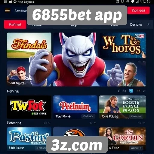 Principais jogos disponíveis no 6855bet app